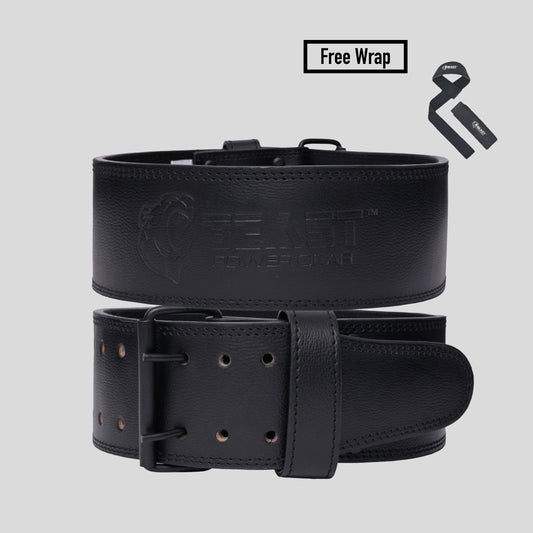 POWERLIFTING BELT 10MM  - FREE STRAP